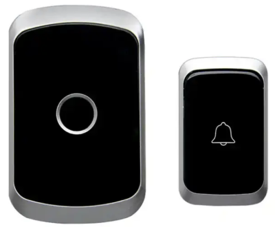 Kit sonnette avec carillon noir