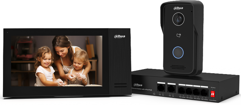 KIT Visiophone - Station extérieure IP et moniteur intérieur 7"