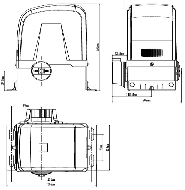 Moteur pour coulissant 500kg – Image 2