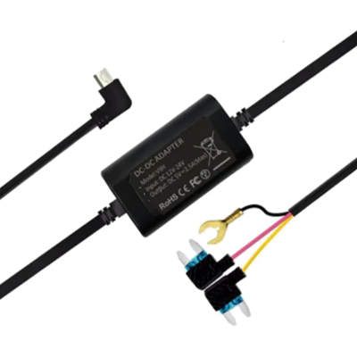 Alimentation sur fusible 2.5A pour Dashcam S5, M1pro et S8