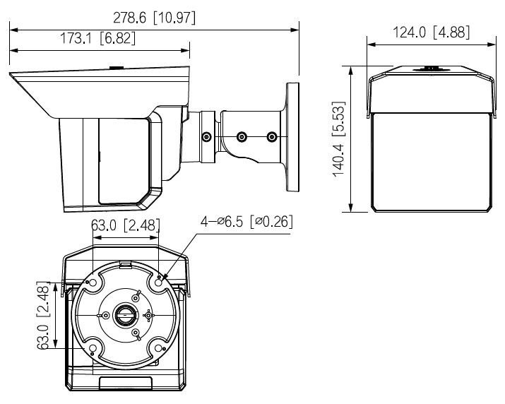 Caméra IP Bullet triple-vision 3x2MP WizMind, IR 100m, ePoE, Micro et HP – Image 3