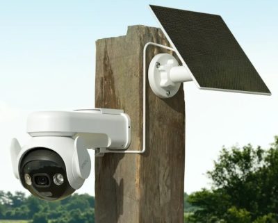 Caméra AOV PT 5MP 4G WIFI IR25m Batterie intégrée + panneau solaire