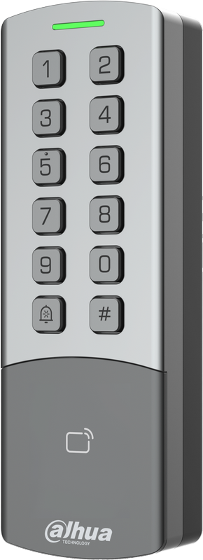 Contrôleur d'accès autonome 1 porte RFID 13.56MHz & 125kHz + digicode IP65 IK08