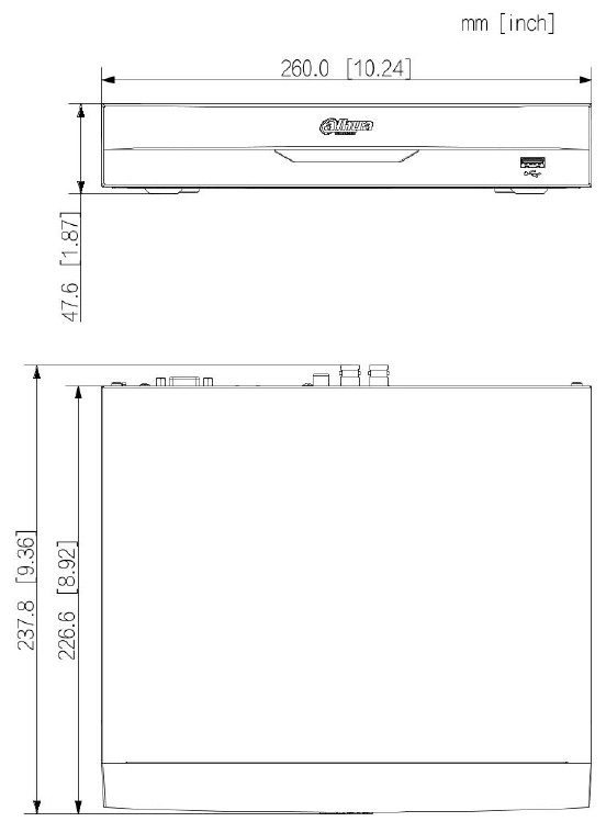 Enregistreur HDCVI 4 canaux Penta-Brid 1HDD WizSense – Image 4