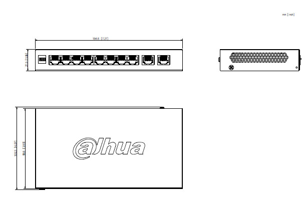 Switch 8 ports PoE Gigabit + 2 ports Ethernet Gigabit - 110W - Cloud manageable – Image 3