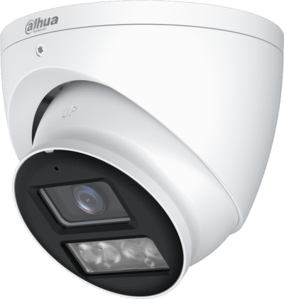 Caméra HDCVI Eyeball 8MP, Focale fixe 2.8mm, Double éclairage intelligent 40m, Micro