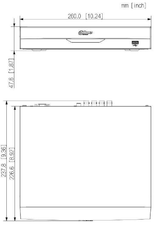 Enregistreur HDCVI 8 canaux Penta-Brid 1HDD WizSense (jusqu'à 5MP) – Image 4