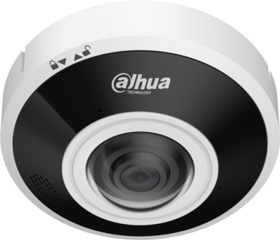 Caméra IP Fisheye 6MP WizMind IR15m micro et haut-parleur