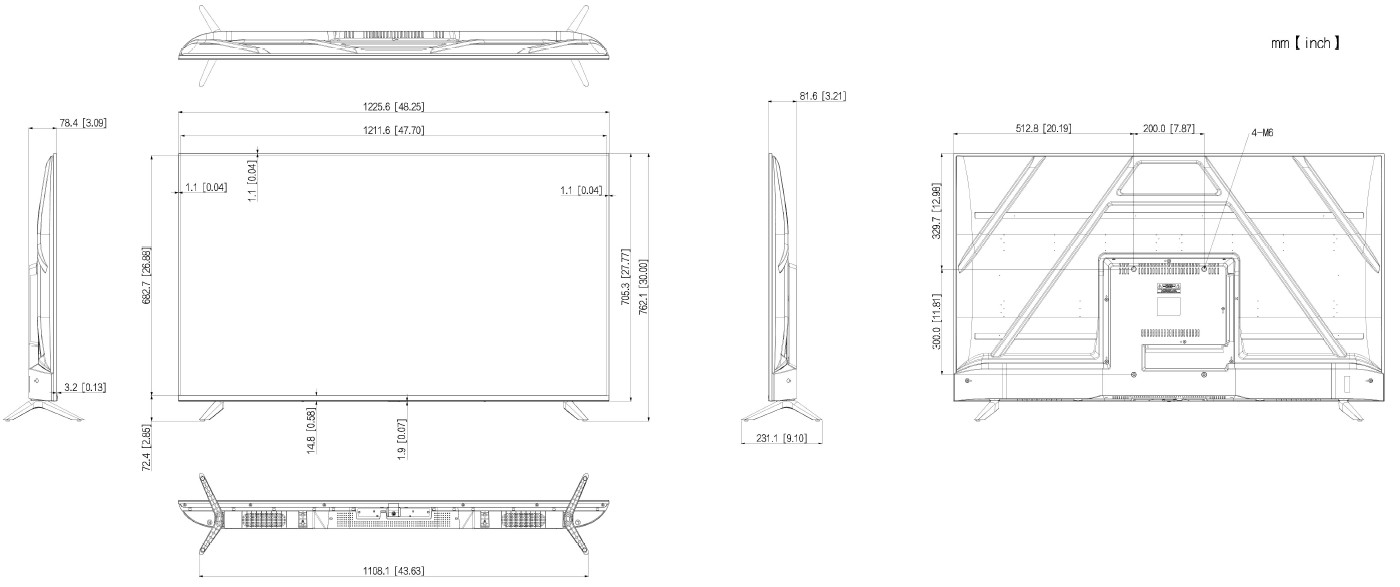 Moniteur industriel LED 55" 4K - 24h/24 7j/7 - HP intégrés – Image 2