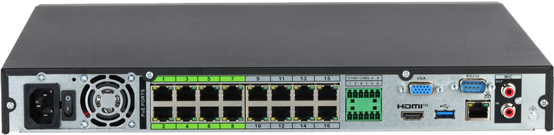 Enregistreur IP 32 canaux 16PoE 2HDD WizSense – Image 2