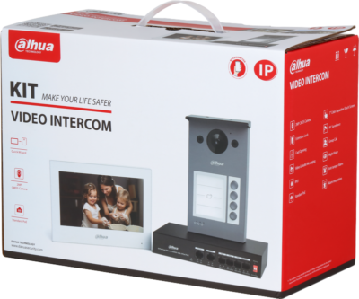 KIT Visiophone PoE et WIFI - Station extérieure1 à 4 boutons et moniteur intérieur 7"