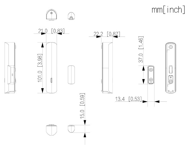 Détecteur de porte sans fil small blanc – Image 2