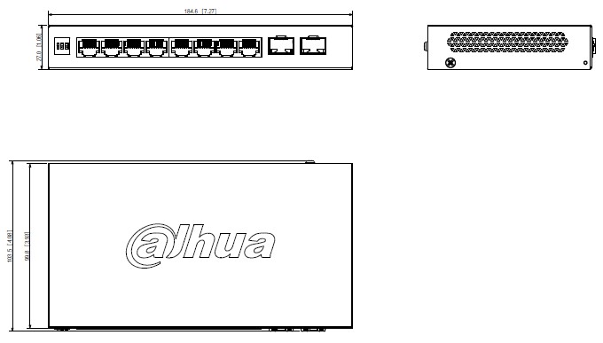 Switch 8 ports PoE Gigabit + 2 ports optique - 110W - Cloud manageable – Image 3