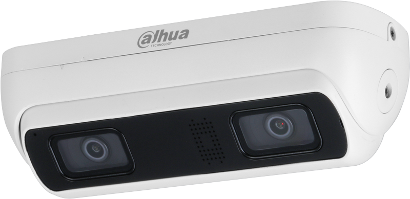 Caméra IP Double Objectif 4MP WizMind, Focale fixe 2.8mm, Comptage de personnes, IR 20m, Micro et HP