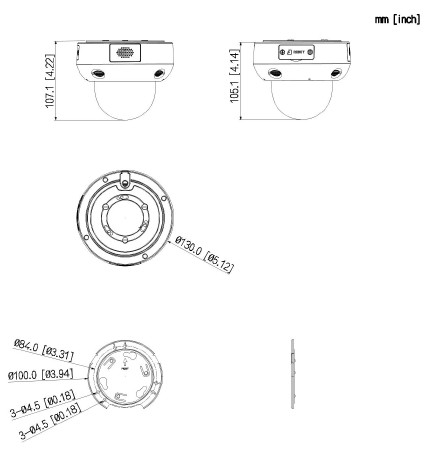 PTZ IP 4MP WizSense Dual 30m, zoom 5x, Micro et HP – Image 3