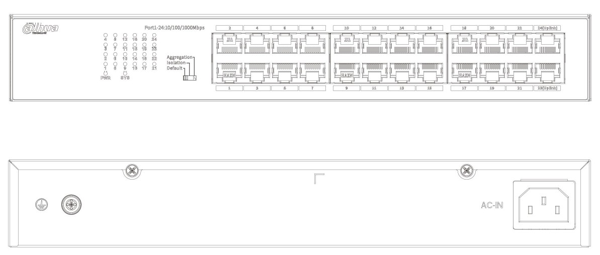 Switch 24 ports Gigabit - rackable – Image 2